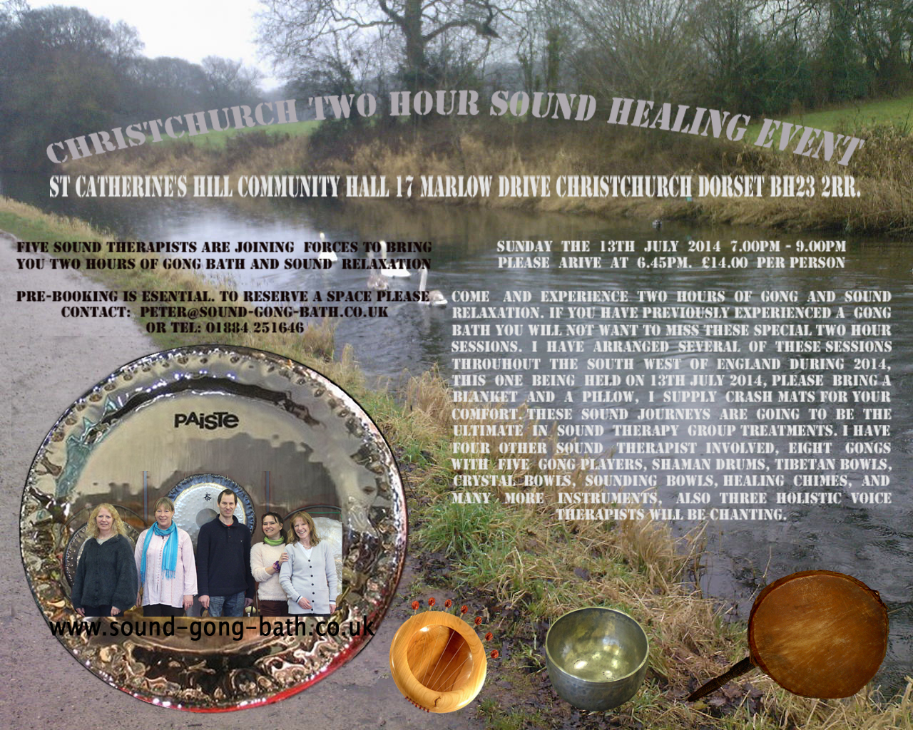 CHRISTCHURCH DORSET. - Dorset Two Hour Sound Healing Event.