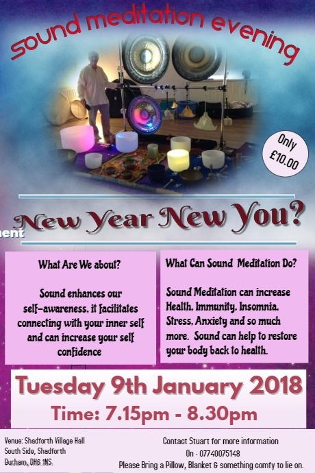 SHADFORTH VILLAGE HALL  - Sound Meditation Evening 