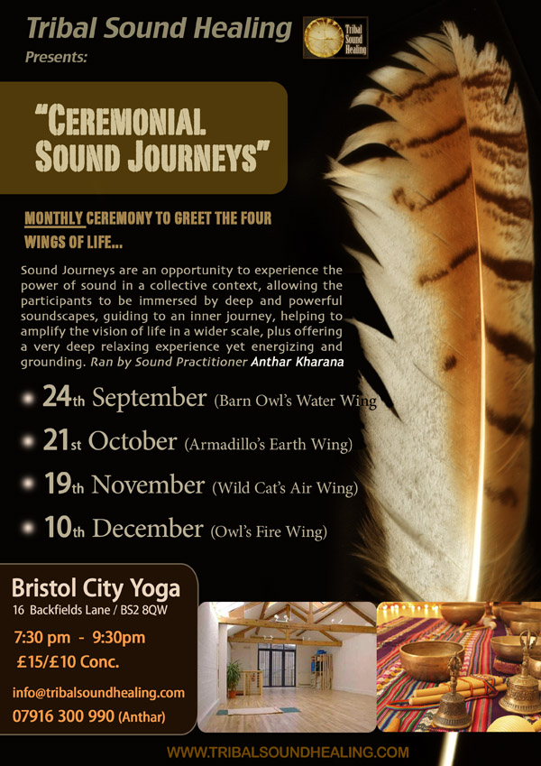 Monthly Ceremonial Sound Journey & Tribal Sound Healing LAUNCH Event!