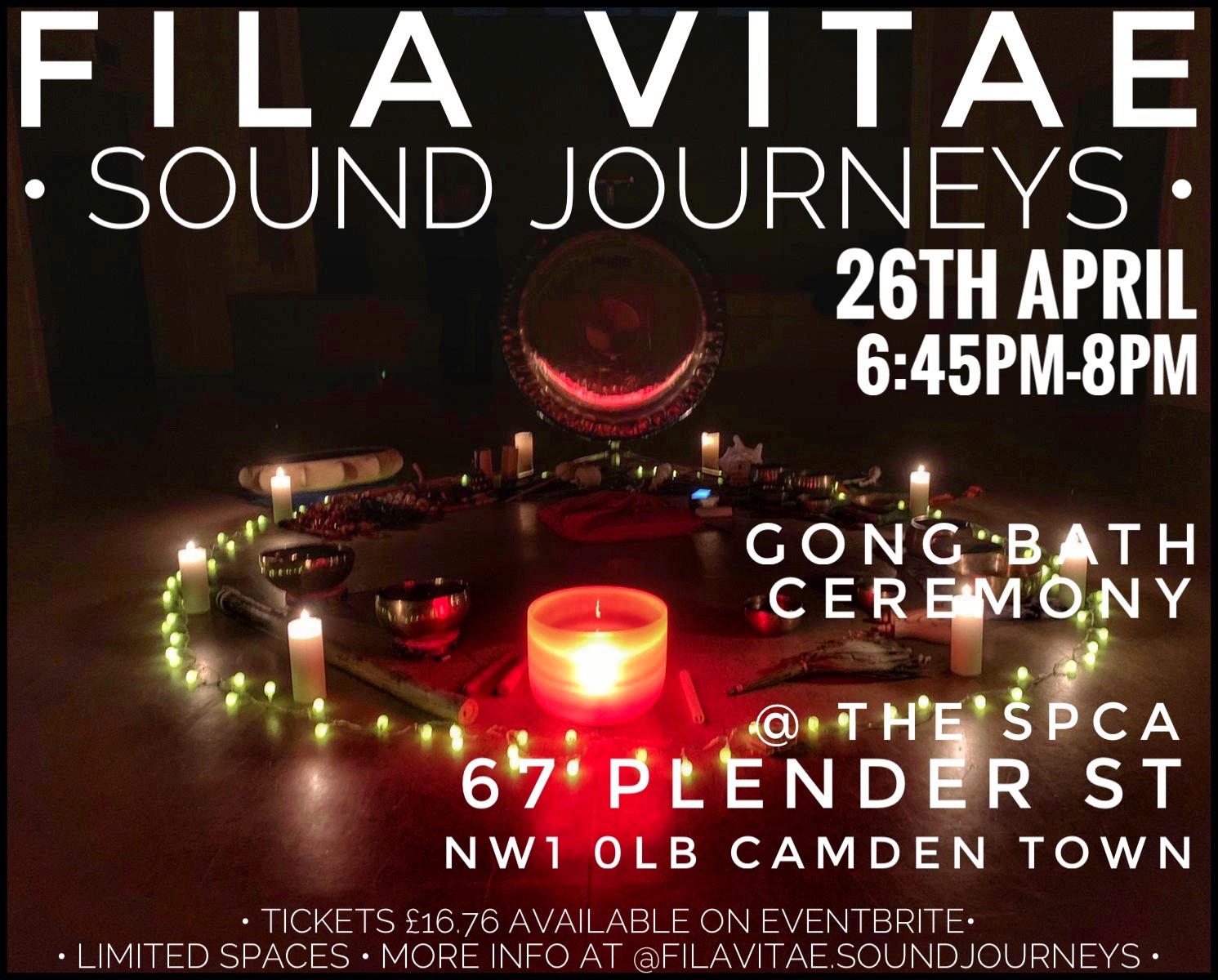 LONDON - GONG BATH CEREMONY in Camden Town by FILA VITAE SOUND journeys