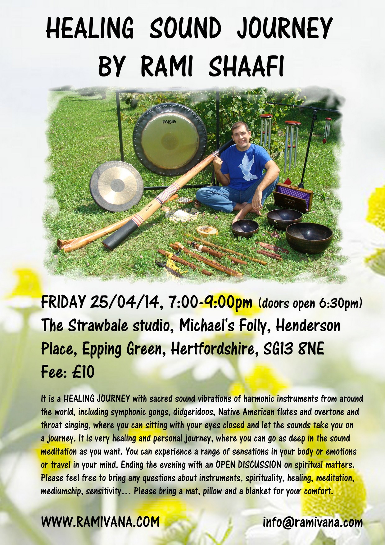 HERTFORDSHIRE - HEALING SOUND JOURNEY BY RAMI SHAAFI