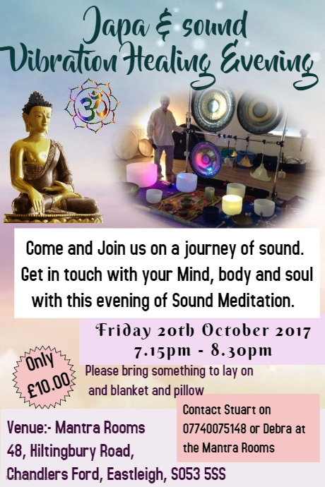 CHANDLERS FORD, SOUTHAMPTON  - Sound Healing Evening 