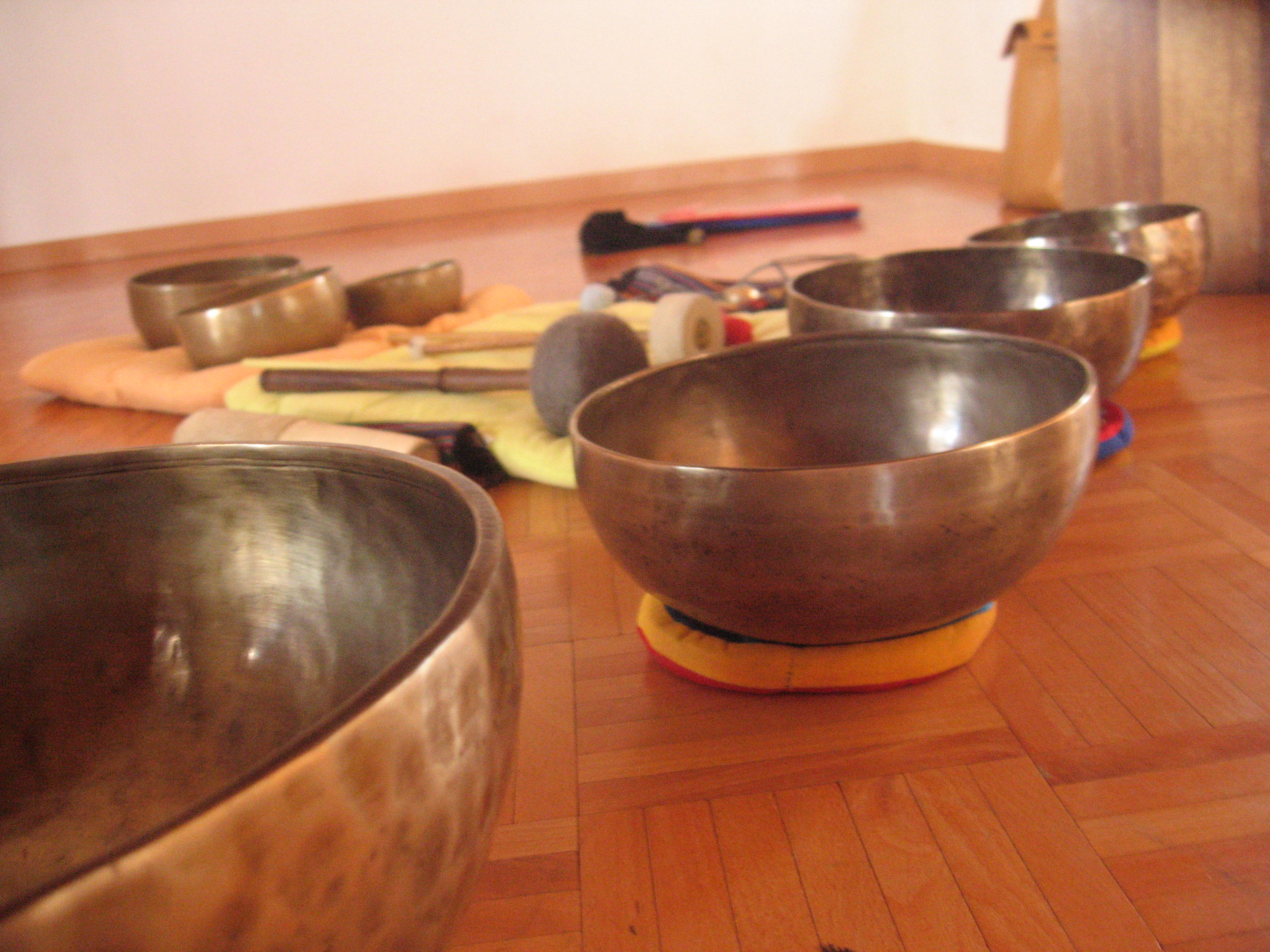Tibetan Singing Bowl Therapeutic Sound Massages Given by Michael Ormiston