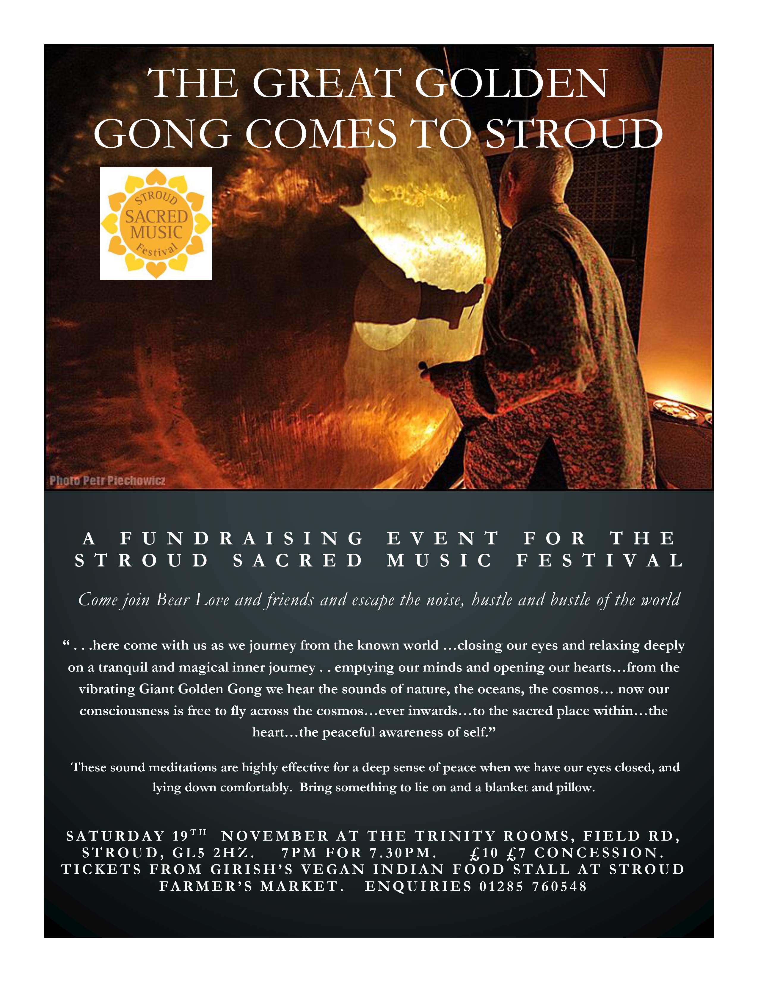 STROUD - The Great Golden Gong comes to Stroud