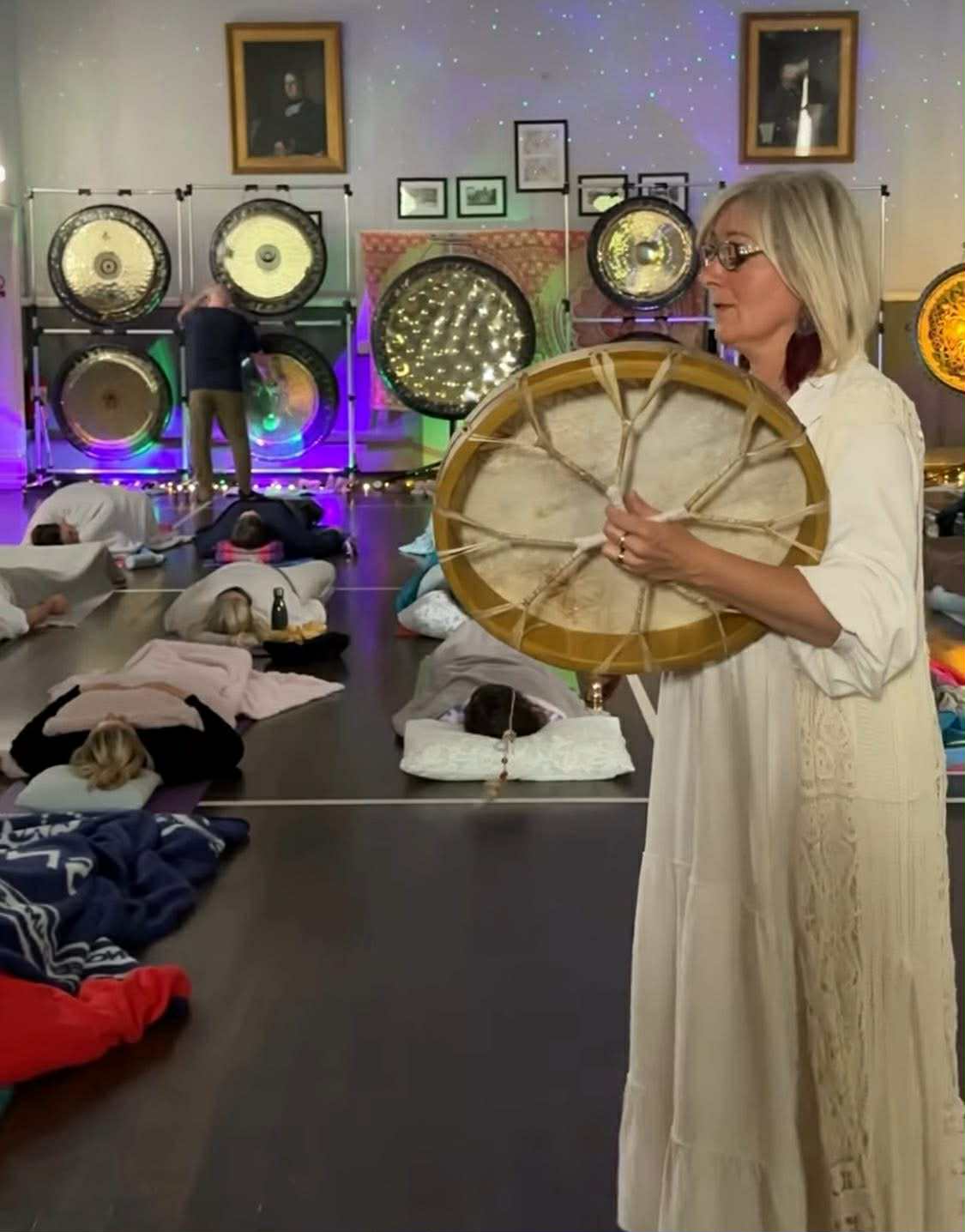 AWAKENING GONG BATH with 10 Gongs, 42" Drum ~ Double Session