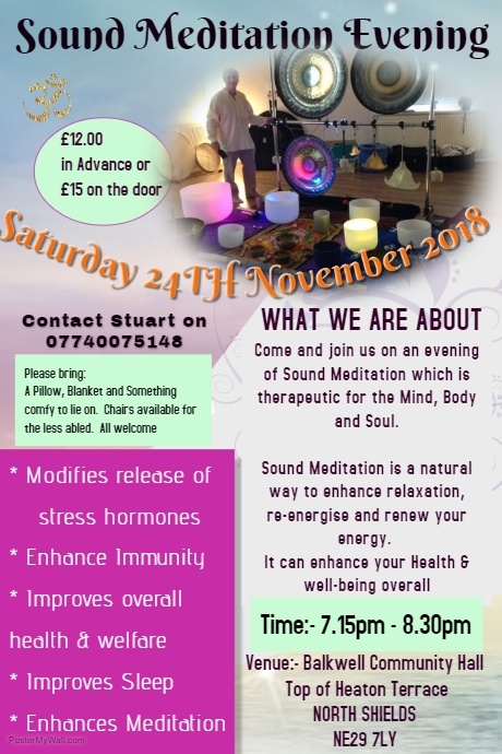 NORTH SHIELDS  - Sound Meditation Evening 