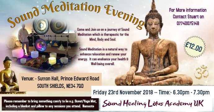 SOUTH SHIELDS  - Sound Meditation Evening 