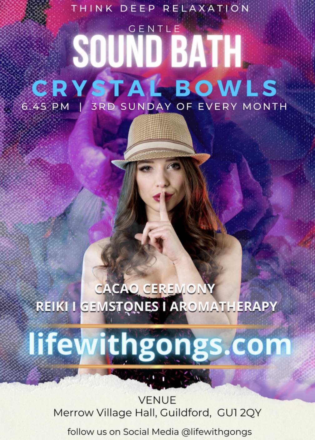 Monthly Candlelit Crystal Sound Bath & Cacao Ceremony