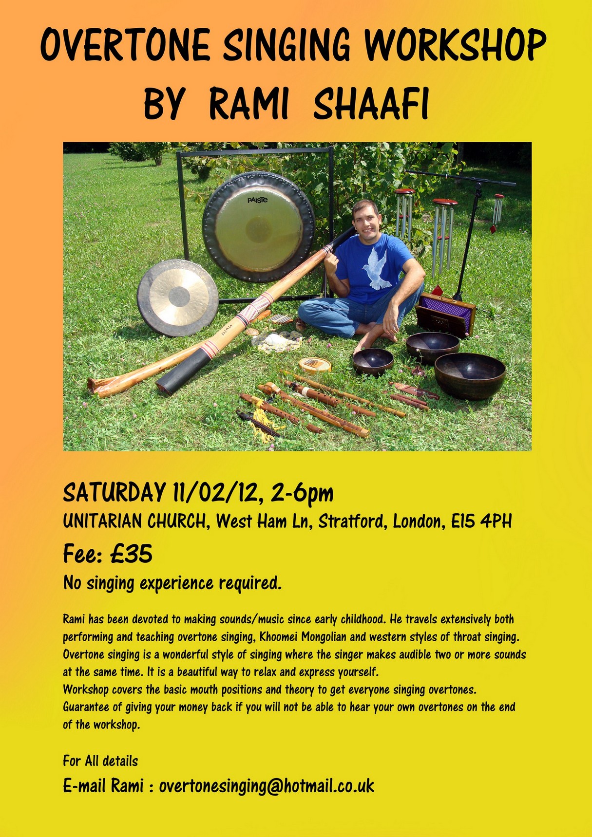 Overtone singing workshop
