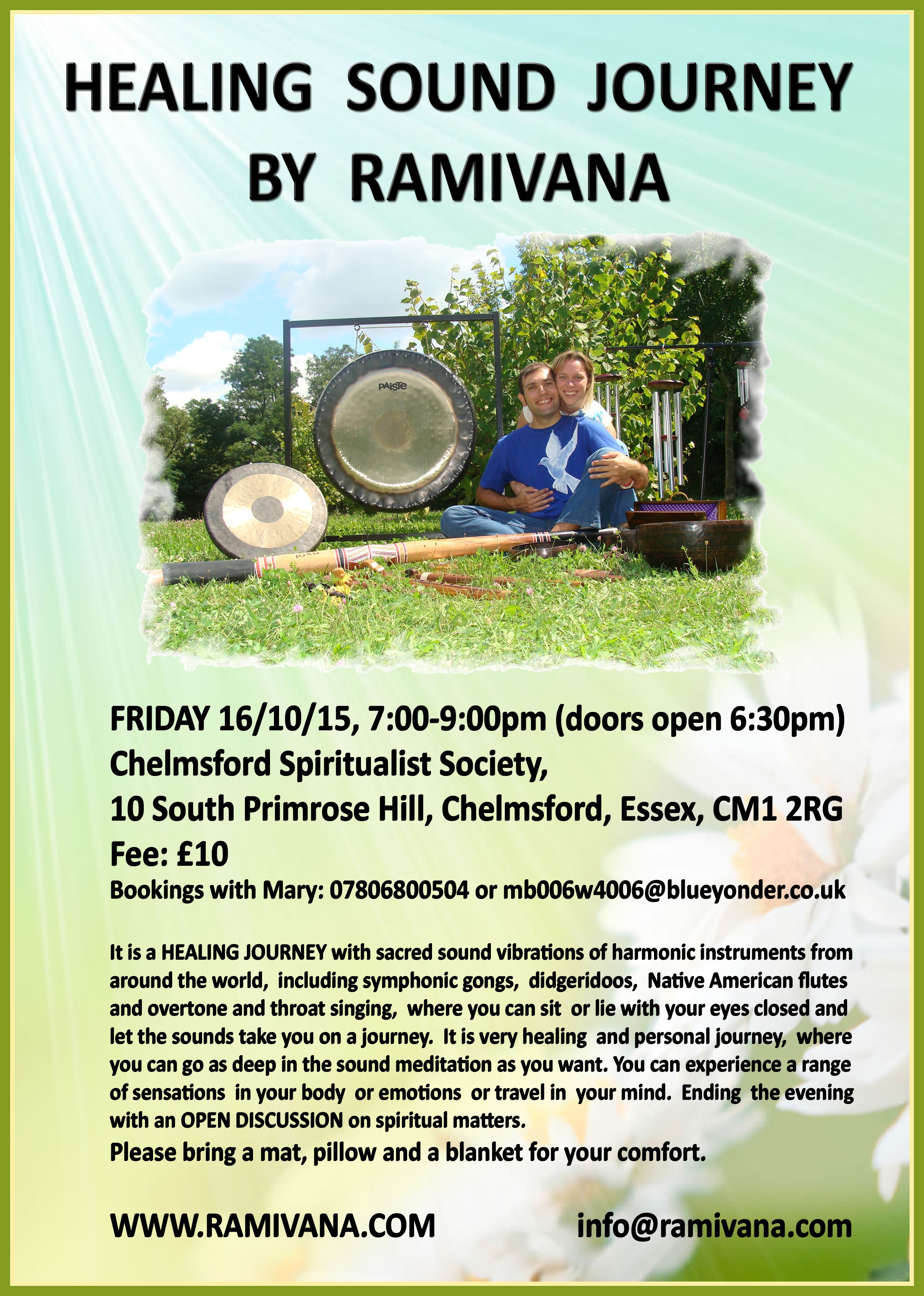CHELMSFORD, ESSEX - HEALING SOUND JOURNEY