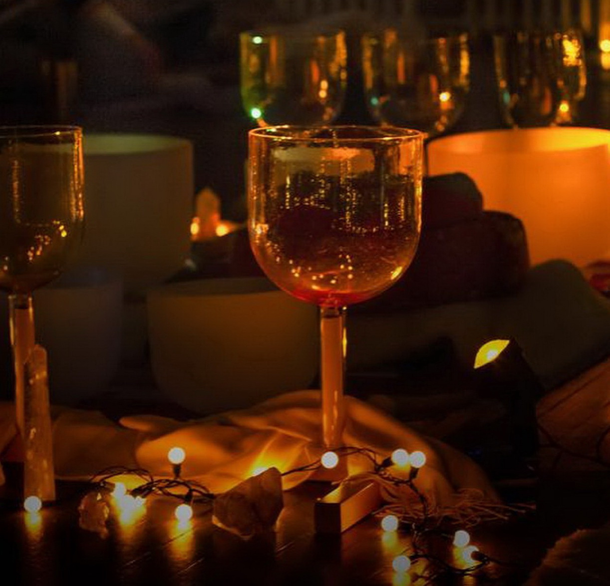Candlelit Sacred Crystal Sound Journey with Reiki and Gemstones