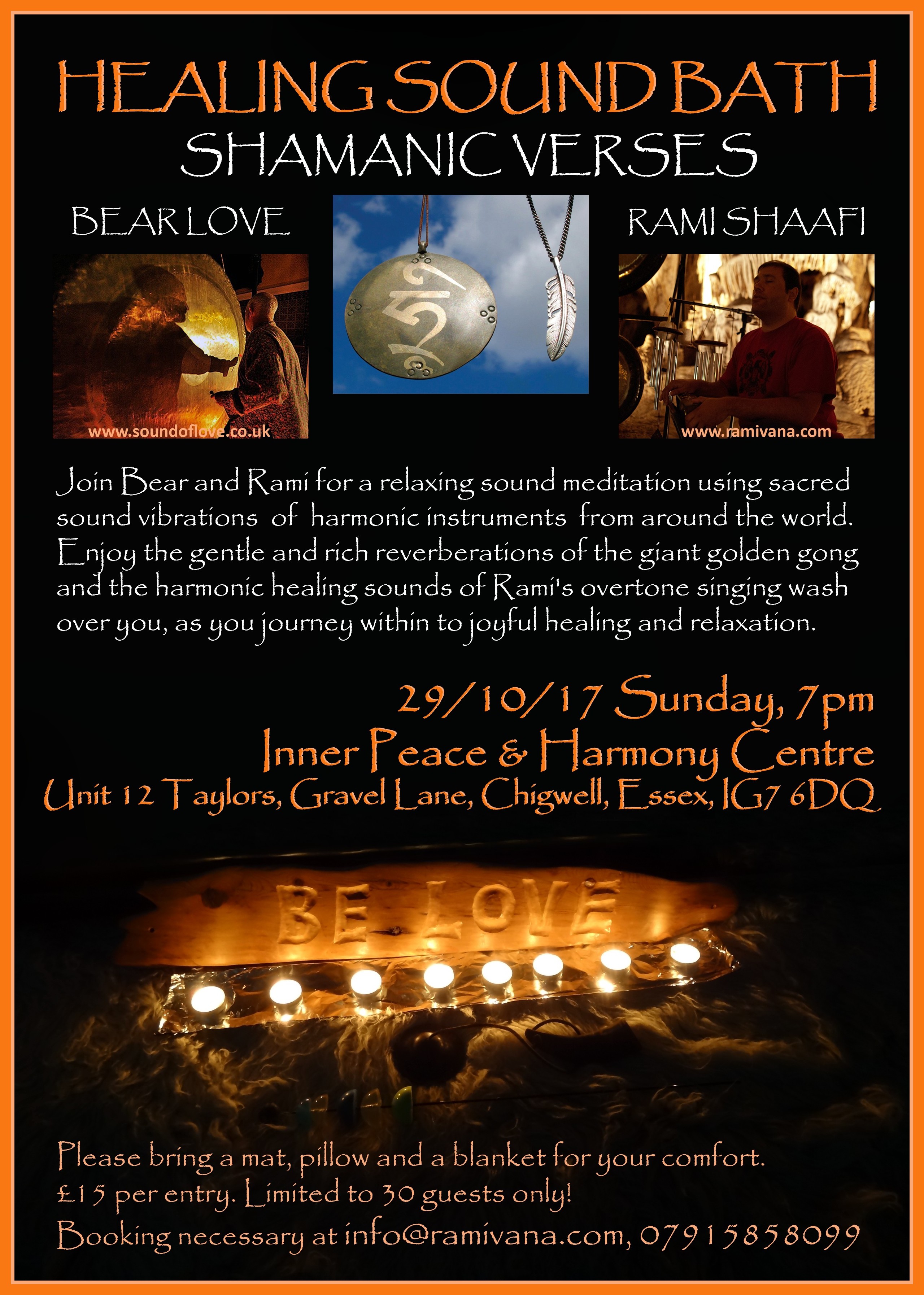 ESSEX - HEALING SOUND BATH, SHAMANIC VERSES