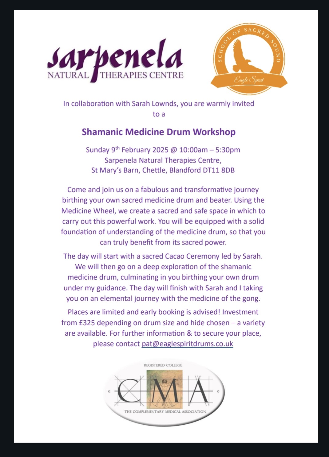 DORSET - Shamanic Drum Birthing Workshop