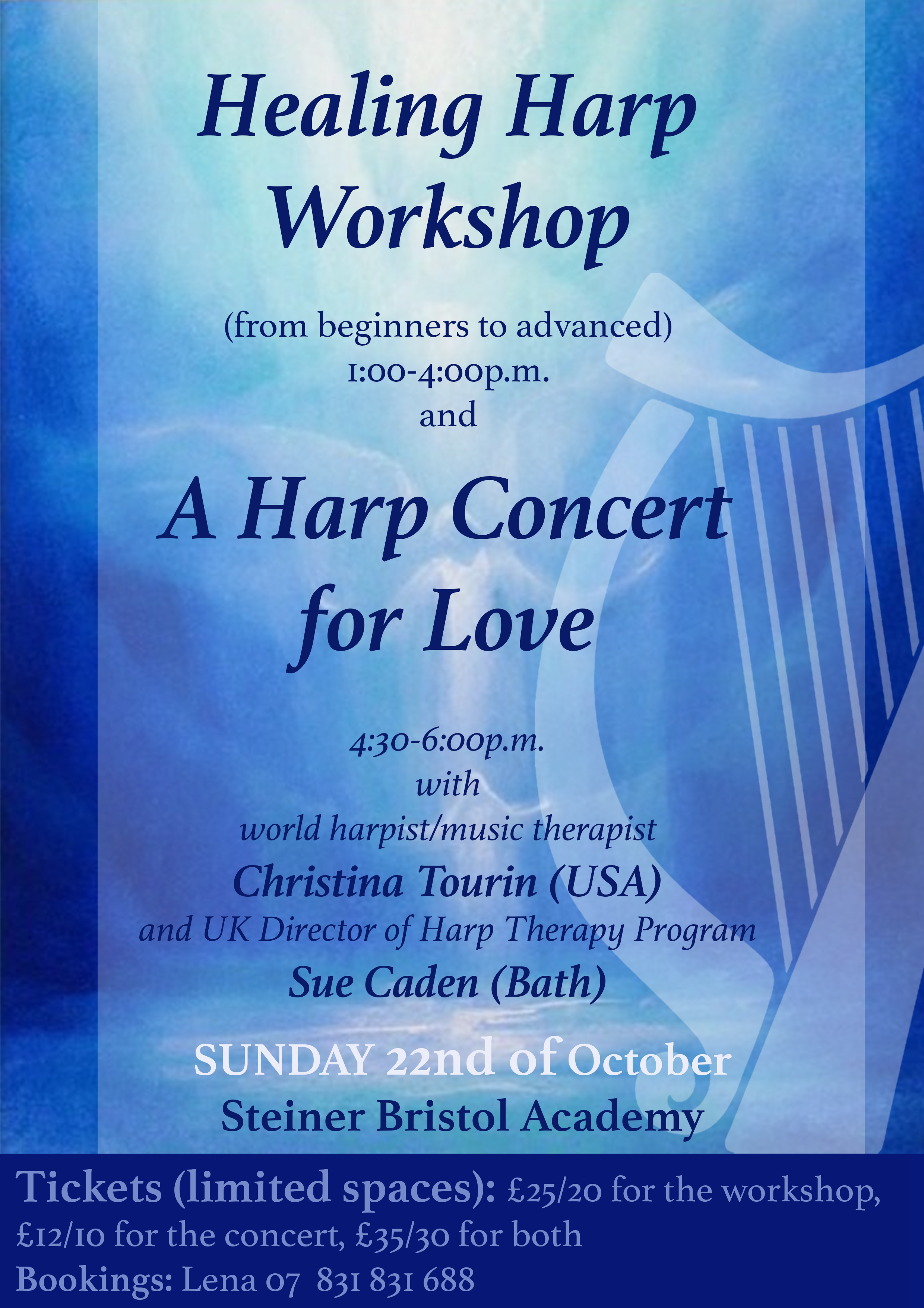 BRISTOL - Healing Harp Workshop with Christina Tourin 