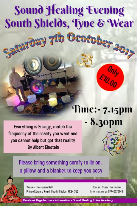 SOUTH SHIELDS, TYNE & WEAR  - Sound Healing Evening 