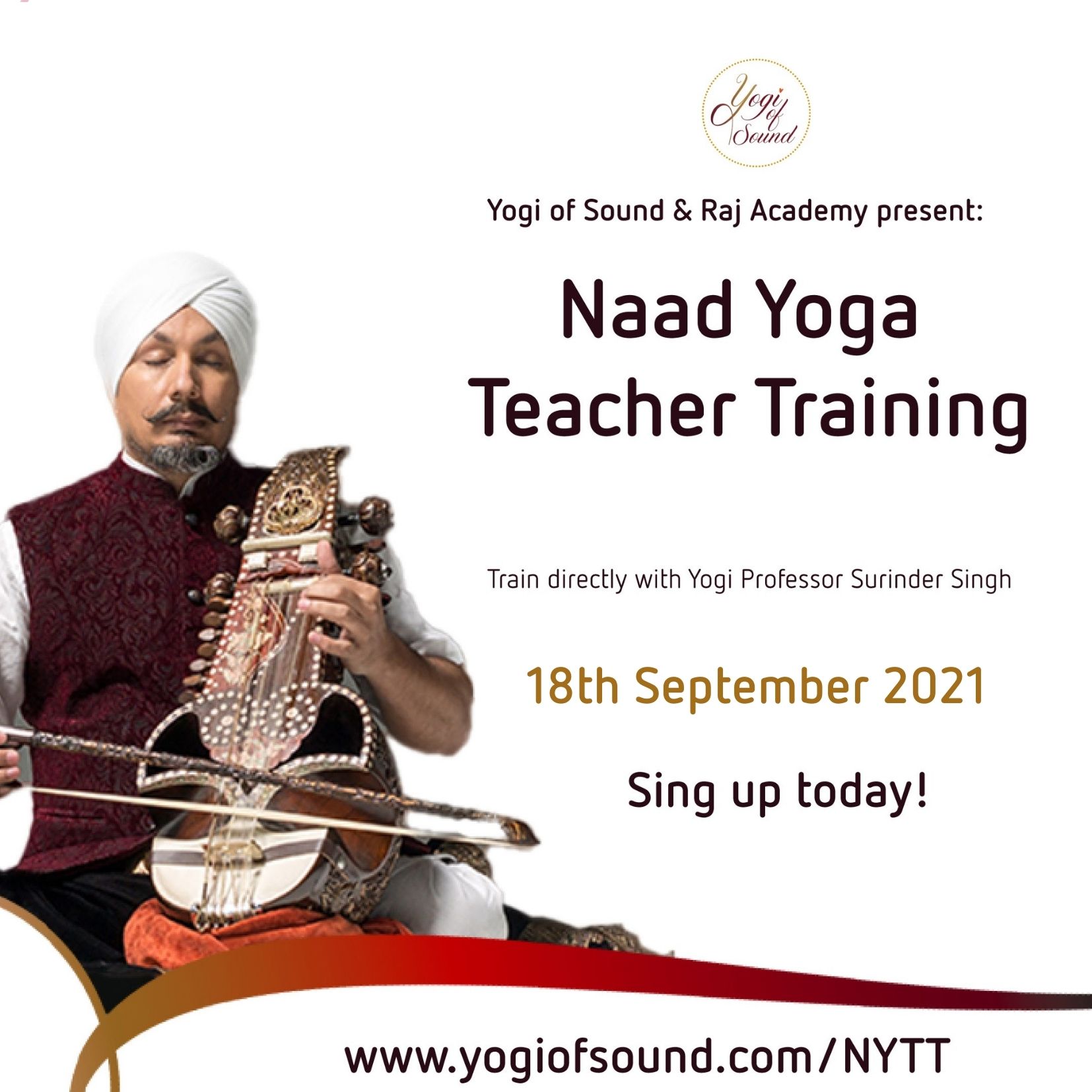 ONLINE VIA ZOOM - Naad Yoga Teacher Training 