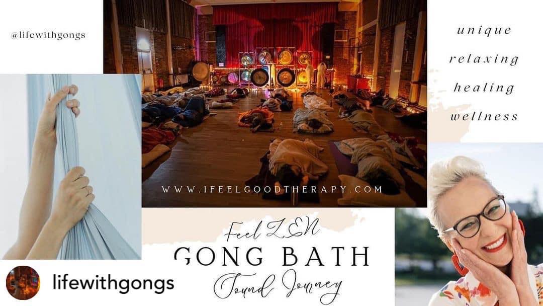 AWAKENING GONG BATH with 14 Gongs, 45"Drum, Voice ~ Double Session