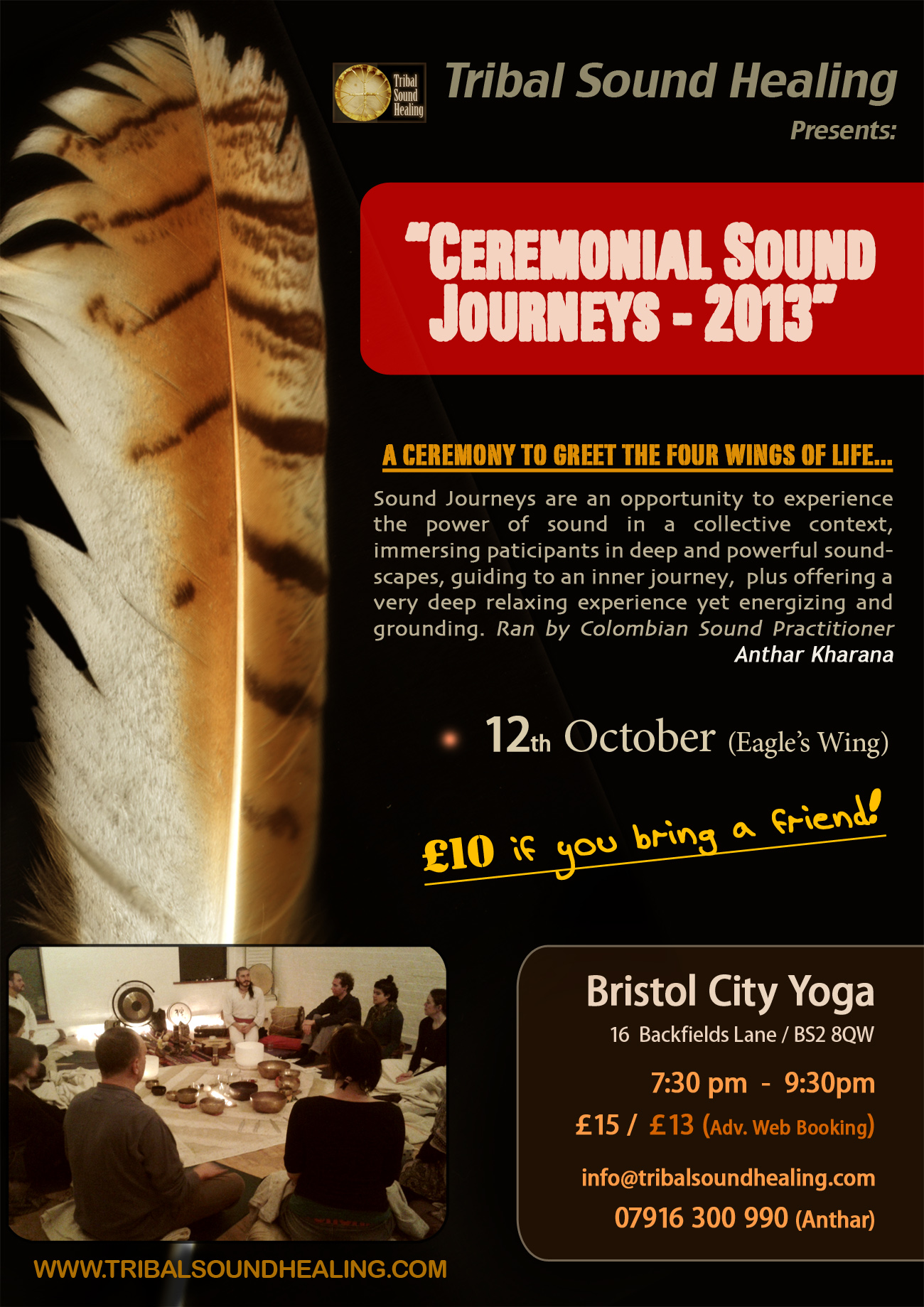 BRISTOL - Ceremonial Sound Journey with ANTHAR KHARANA @ City Yoga