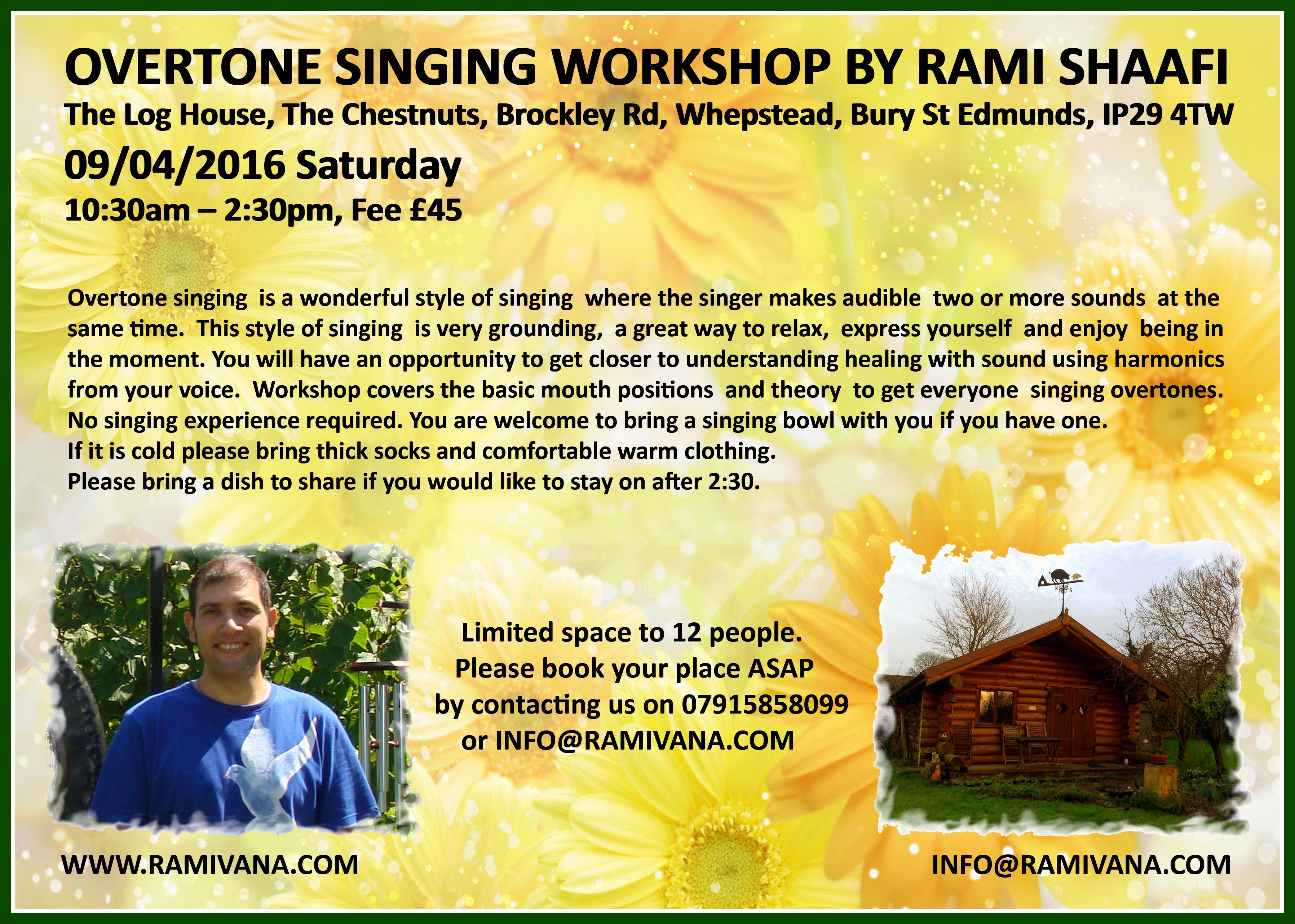 SUFFOLK - OVERTONE SINGING WORKSHOP 