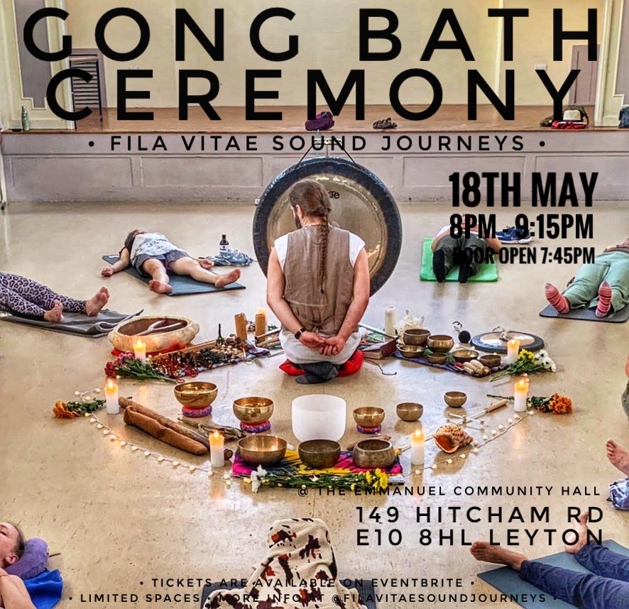 LONDON - GONG BATH CEREMONY in Leyton 