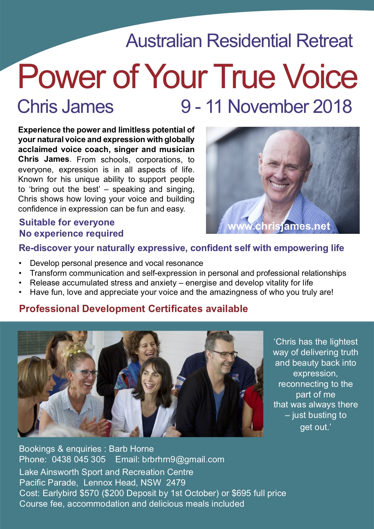 LENNOX HEAD NEAR BYRON BAY NBSW - Power of Your True Voice