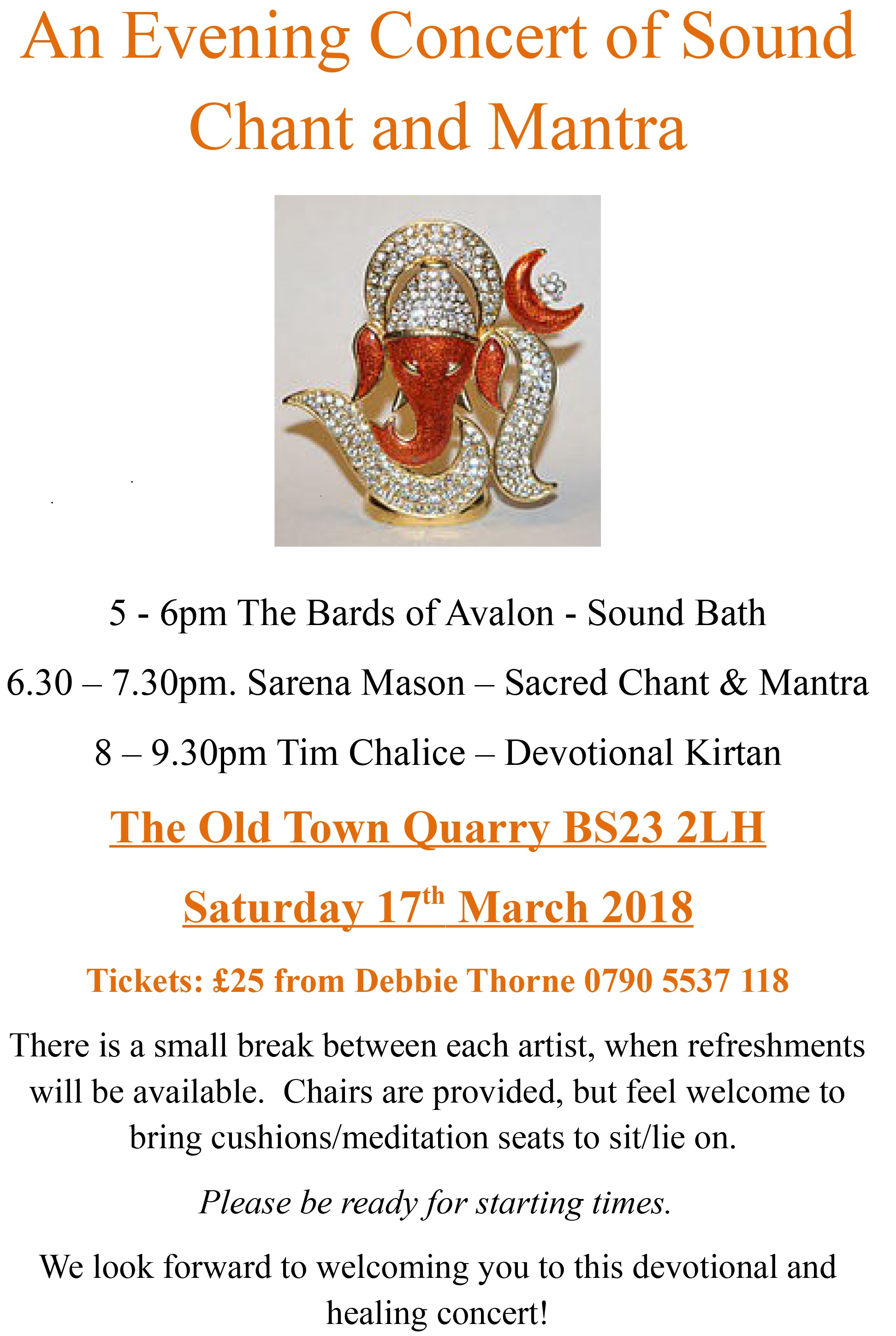 WESTON-SUPER-MARE - An Evening of Sound Chant and Mantra