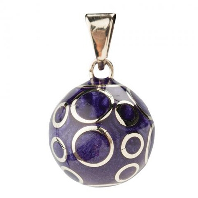 Mexican Musical Bola - Purple Blue Circles