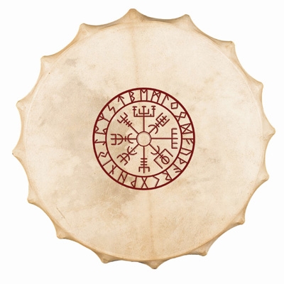 Shaman drum Siberian Viking style - Goat 58 cm