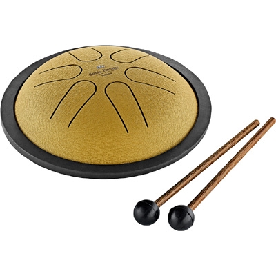MEINL Sonic Energy Mini Steel Tongue Drum 6" - B Major/6 Notes/440 Hz - Gold