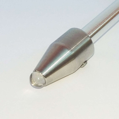  Tuning Fork Gem Foot 6 mm - Clear Quartz