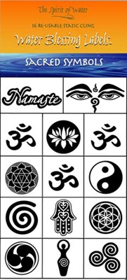 Water Blessing Labels - Sacred Symbols