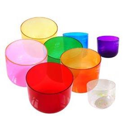 Coloured Crystal Singing Bowl - 6 Inch