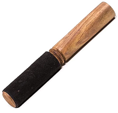Suede Singing Bowl Wand - Double Ended