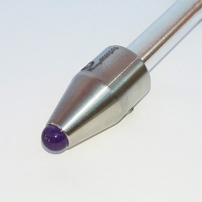  Tuning Fork Gem Foot 6 mm - Amethyst