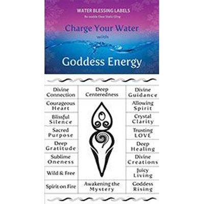 Water Blessing Labels -  Goddess Energy