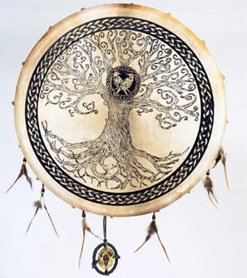 Shamanic Drum - Tree of Life - 40 cm