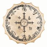 Shaman drum Siberian Saami style - Goat 58 cm