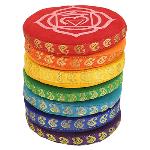 Singing Bowl Cushion Set 7 Chakras - 9.5 cm