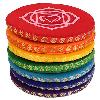 Singing Bowl Cushion Set 7 Chakras - Large
